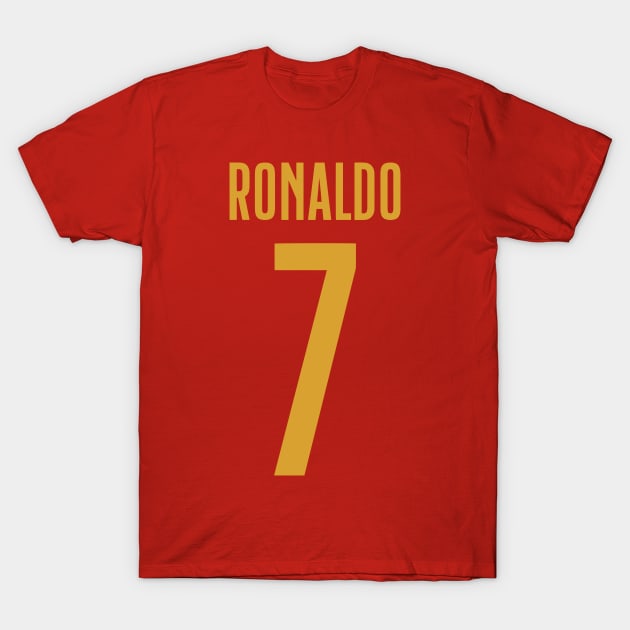 Christiano Ronaldo Portugal Jersey 2023 T-Shirt by Alimator